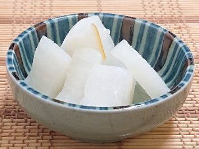 さっぱり柚子だいこんの盛り付け画像